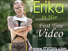 Erika - Tennis Outfit - Masterbate On Bed