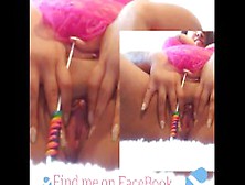 Lovedjorale Touching Her Delicious Sexy Pussy With A Rainbow Lol