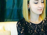 Cute Blonde Webcam Girl Masturbating