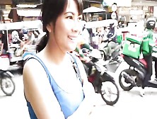 Asian Milf Was Convinced Into Giving A Quick Blowjob In Public By A Stranger