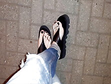I Tempt You With My Sexy Feet While Walking On The Street