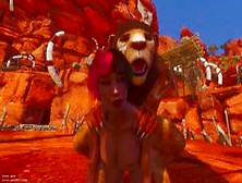 Woman Gets Turned Into A Tribal Furry's Slave