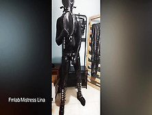 Total Encasement Condom Sub Fap And Jism With Gas Mask Breathplay