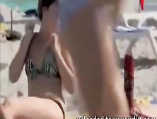 Girls At The Beach Love This Big Cock