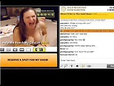 Busty Webcam Girl Breaks Down