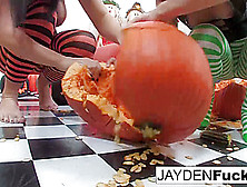 Jayden Jaymes Kristina Rose In Jayden And Kristina's Pumpkin Fun - Jaydenjaymesxxx