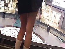 Lusty Insane Teenie Showing Butt Into Shopping Centre Outdoor