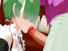 Rem Hentai Re:zero Maid Girl Missionary,  Blow Job And Anal Sex Mmd 3D