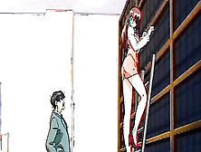 Sexy Lingerie Anime Girl Fucked Doggy On Roof