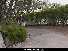 Exxxtrasmall - Hot Teens Share A Huge Cock