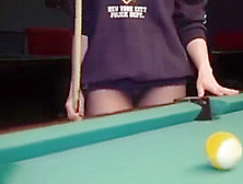 Jeny Smith Playing Pool