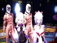 Genshin Impact - Group Dance & Sex Party [Uncensored Anime 4K Mmd 60Fps]