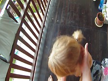 Depraved Blonde Is Having Hardcore Sex On The Balcony