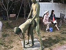 Asian Chick Is A Statue Getting Some Sex