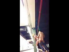 Scally Str8 Lads Fuck On The Subway Track. Mp4
