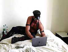 Leather Gloves Worship,  Leather Gloves,  Muscle Latex Leather
