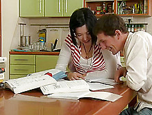 Sexy Netta Gets Some Extra Help With Her Homework