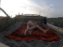 Strangers Caught Us Masturbating On Nudist Beach In Maspalomas Dunes Canary With Cumshot Part 1 - Misscreamy