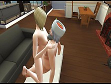 With A Young Lover.  Elderly Businessman Fucks | Video Game Sex