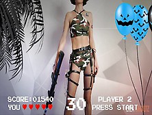 Counter-Strike Gamer Climax From Large Dildo.  Happy Halloween Kittens.