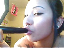 Asian Babe And Her Toys On A Webcam Show