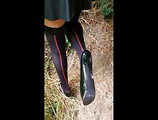 Knee Down And Jizz On My High Heels (Outdoor Forest)
