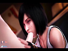 Tifa's Eyes Water As A Big Cock Hits The Back Of Her Throat