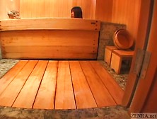 Subtitled Defiled Japanese Schoolgirl Takes A Bath