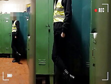 Security Guard In Locker Room