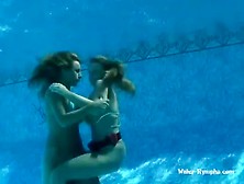 Kelly & Stacy Fun Underwater