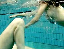Nastya Undresses Libuse Into The Pool Like A Dyke