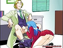Japanese Anime Hot Fucking From Behind In The Office