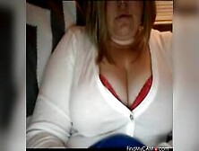 Chubby Blonde Plays With Chubby Tits On Chatroulette