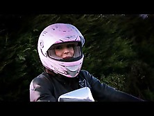 British Motorbike Slut Fucks An Irishman Part 1