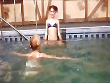 Three Croatian Teenies In The Pool