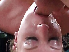 Holly Wellin Swallows A Big Cum Load From Her Ass - Anal Creampie