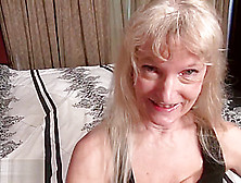 Old Granny Blonde Small Tits Showing Nipples Masturbating Hairy Pussy