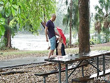 Chloe Temple Strips And Fucks In Public On A Rainy Day!