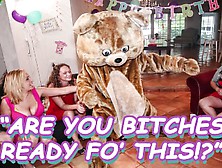 Dancing Bear - Gang Of Slutty Bitches Going Crazy For Male Stripper Dick