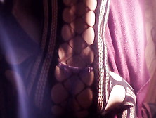 Xxxprecumdrip Fishnet Bodysuit With Purple Thong Xxx Cumshot 8 Inch Uncut Cock Cum Coconut Oil