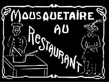 Retro Mousquetaire Au Restaurant