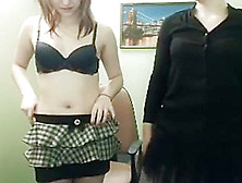 Two Lovely Teens Strip Naked Together