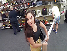 Broke College Babe Fucked In Pawnshop