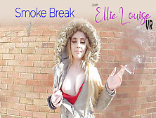 Smoke Break - Blonde Teen Amateur Smoking - Sexlikereal