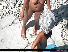 Naturist Teens Tanning Naked At Beach