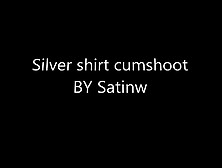 Huge Cum On Silver Tied Up Shirt