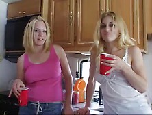 Blonde Whores Picked Up For Orgy