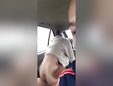 Asian Schoolgirl Fucked In The Back Of The Car