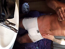 British Man In Work Clothes Stripping Mixture Cumshot Dirty Talk Dirty Boy