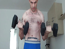 Working Out,  Muscles,  Flexing,  Lean Ripped Body,  Hairy Chest,  Nipples,  Armpits